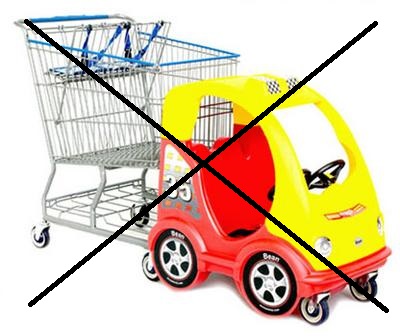 shopping cart race car