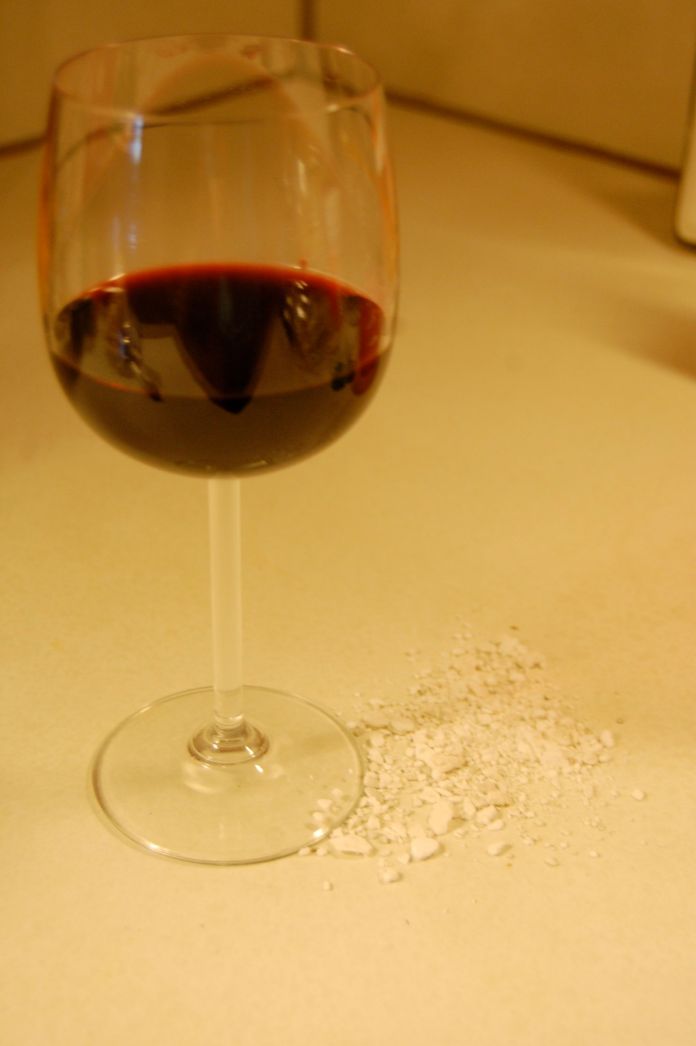 Red wine, meet baking soda.  Baking soda, red wine.